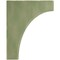 Ekena Millwork 1 3/4"W x 8"D x 10"H Clarksville Wood Vintage Decor Bracket, Restoration Green BKTWD02X08X10CVGR - alternate 3